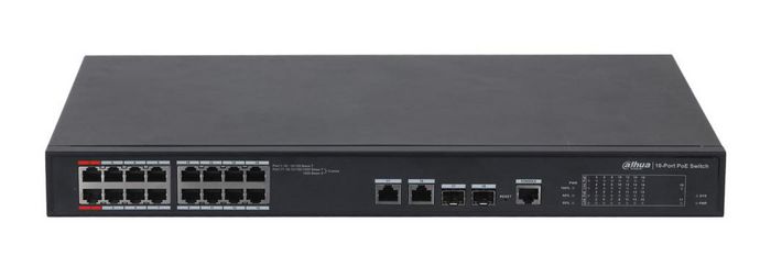 Dahua 16 Channel POE Switch DH-PFS3218-16ET-135 Compatible with J.K.Vision RJ45
